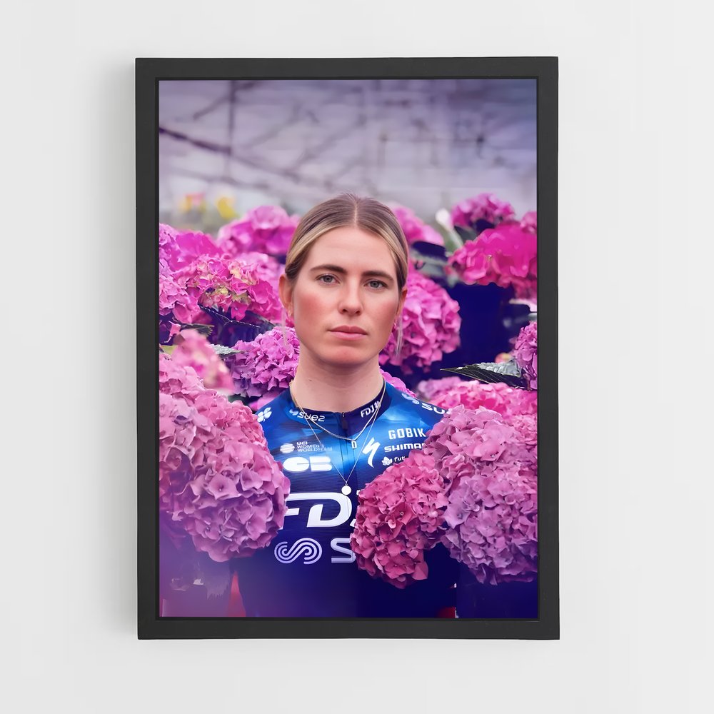 Poster Fleur de Vitesse – affiche Cyclisme (vue 2)